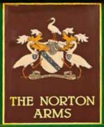 The pub sign. The Norton Arms, Runcorn, Cheshire