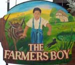 The pub sign. The Farmers Boy, St Albans, Hertfordshire