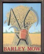 The pub sign. Barley Mow, Southsea, Hampshire