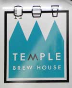The pub sign. Temple Brew House, Temple, Central London