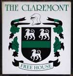 The pub sign. The Claremont, Bognor Regis, West Sussex