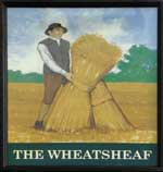 The pub sign. The Wheatsheaf, Biggleswade, Bedfordshire