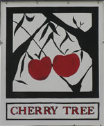 The pub sign. Cherry Tree, Wicklewood, Norfolk