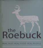 The pub sign. Roebuck, Sheffield, South Yorkshire
