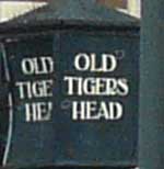 The pub sign. The Old Tigers Head, Lee Green, Greater London