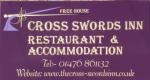 The pub sign. Cross Swords, Skillington, Lincolnshire