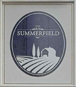 The pub sign. The Summerfield, Lee, Greater London