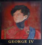 The pub sign. George IV, Aldwych, Central London