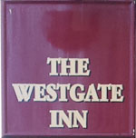 The pub sign. The Westgate Inn, Winchester, Hampshire
