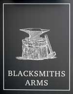 The pub sign. Blacksmiths Arms, Willesborough, Kent