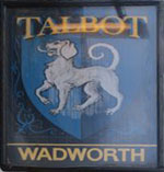 The pub sign. Talbot, Stow-on-the-Wold, Gloucestershire