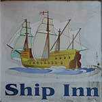 The pub sign. Ship Inn, Weybourne, Norfolk