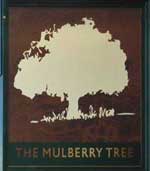 The pub sign. The Mulberry Tree, Stevenage, Hertfordshire