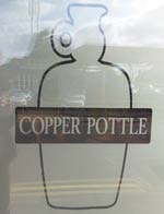 The pub sign. Copper Pottle, Beltinge, Kent