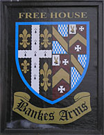 The pub sign. Bankes Arms, Studland, Dorset