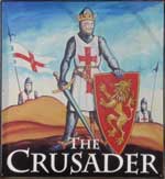 The pub sign. Crusader, Roydon, Essex