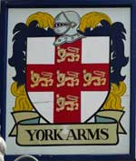 The pub sign. The York Arms, Ramsgate, Kent