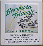 The pub sign. Bermuda Triangle, Poole, Dorset