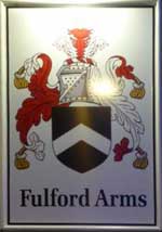 The pub sign. Fulford Arms, York, North Yorkshire