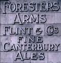 The pub sign. Foresters Arms, Sittingbourne, Kent