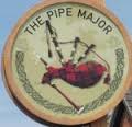 The pub sign. Pipe Major, Dagenham, Greater London