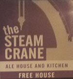 The pub sign. The Steam Crane, Bristol, Avon