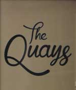 The pub sign. The Quays, Darlington, Durham