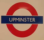 The pub sign. Upminster TapRoom, Upminster, Greater London