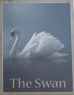 The pub sign. Swan Hotel, Alton, Hampshire