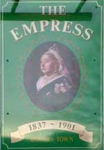 The pub sign. Empress, Cambridge, Cambridgeshire