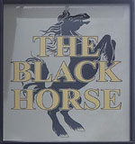 The pub sign. The Black Horse, Tring, Hertfordshire