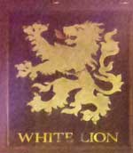 The pub sign. White Lion, Manchester, Greater Manchester