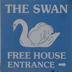 The pub sign. The Swan, Westgate-on-Sea, Kent