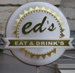 The pub sign. Ed’s Eat & Drink’s, Lyon, France