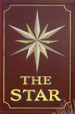 The pub sign. The Star, Gosport, Hampshire