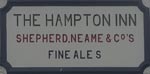 The pub sign. The Hampton Inn, Herne Bay, Kent