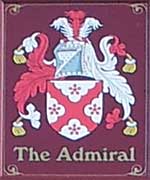The pub sign. The Admiral, Brighton, East Sussex