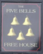 The pub sign. Five Bells, Wickham, Berkshire