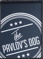 The pub sign. Pavlov's Dog, Reading, Berkshire