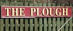 The pub sign. Plough Inn, Leitholm, Scottish Borders