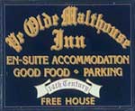 The pub sign. Ye Olde Malthouse Inn, Tintagel, Cornwall