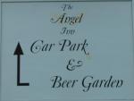 The pub sign. Angel Inn, South Witham, Lincolnshire