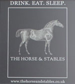 The pub sign. Horse & Stables, Waterloo, Central London