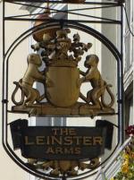 The pub sign. Leinster Arms, Bayswater, Central London
