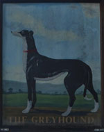 The pub sign. The Greyhound, Keston, Greater London