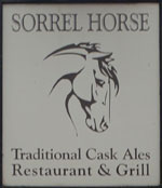 The pub sign. Sorrel Horse, Shottisham, Suffolk