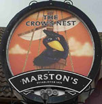 The pub sign. The Crow's Nest, Seaham, Durham