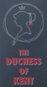 The pub sign. The Duchess of Kent, Holloway, Greater London
