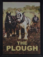 The pub sign. The Plough, East Dulwich, Greater London