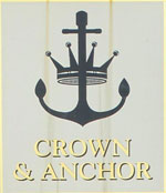 The pub sign. Crown & Anchor, Aveley, Essex